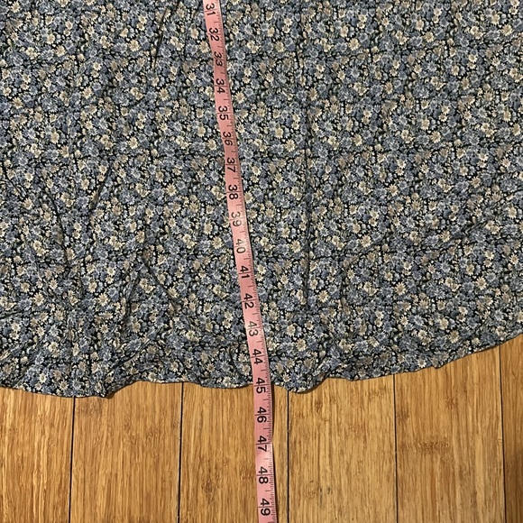 Vintage Byer Too Blue Floral Dress Size 13 - Picture 4 of 5